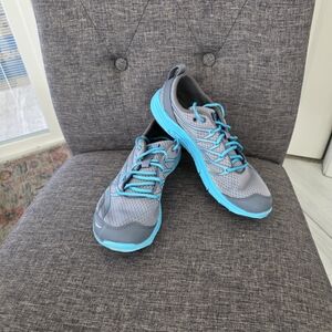 Merrell Women's Gray and Turquoise Athletic Sneakers